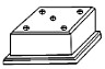TROPHY BASE - square with lid